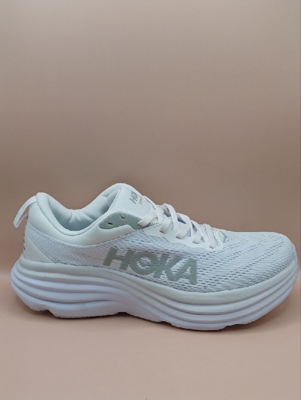 Pre-Owned Hoka One One Bondi 8 Running Shoes-White Men Size 7D US - Picture 13 of 16